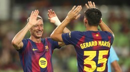 Robert Lewandowski a Gerard Martin
