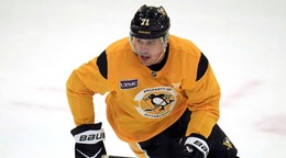 Jevgenij Malkin v drese Pittsburghu Penguins.