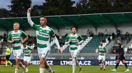 Na snímke sprava Lukas Leginus zo Skalice, Damián Bariš zo Skalice.