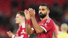 Mohamed Salah v drese Liverpoolu.