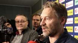 Hlavný tréner slovenskej hokejovej reprezentácie Vladimír Országh počas mediálneho programu slovenskej hokejovej reprezentácie v príprave na turnaj Vianočný Kaufland Cup 2025.