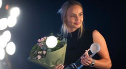Na snímke ocenená Tenistka roka Rebecca Šramková počas odovzdávania ocenení Tenista roka 2025.