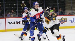 Fotka zo zápasu Slovensko - Nemecko na MS v hokeji hráčov do 20 rokov 2026.