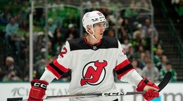 Cal Foote v archívnom zábere v drese New Jersey Devils.