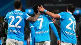 David Neres so spoluhráčmi z SSC Neapol.