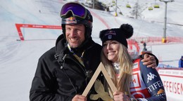 Americká lyžiarka Lindsey Vonnová a jej Aksel Lund Svindal.