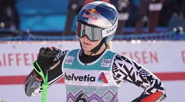 Novozélanďanka Alice Robinsonová po super-G v St. Moritzi.