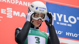 Slovenský reprezentant v skokoch na lyžiach Hektor Kapustík.