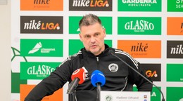 Tréner FC Tatrana Prešov Vladimír Cifranič počas tlačovej konferencie pred začiatkom jarnej časti Niké ligy.