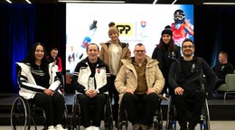 Na snímke predstavenie oficiálneho športového oblečenia počas podujatia "Všetko podstatné k ZPH 2026".