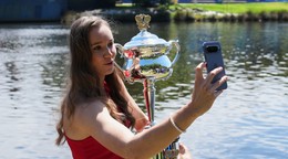 Víťazka ženskej dvojhry Jelena Rybakinová.