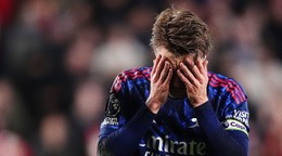 Hráč Arsenalu Martin Odegaard.