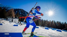 Paulína Bátovská Fialková počas stíhacích pretekov na 7,5km na zimných olympijských hrách v Anterselve.