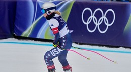 Americká lyžiarka Lindsey Vonnová počas ZOH v Cortine 2026.