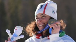 Talianska lyžiarka Federica Brignoneová.