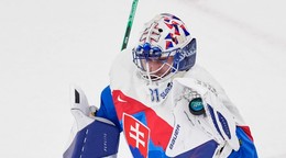 Samuel Hlavaj v zápase proti Fínsku. 