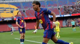 Lamine Yamal oslavuje gól