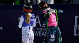 Slovenská paralyžiarka Alexandra Rexová a jej navádzačka Sophia Poláková