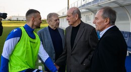 Sprava Ladislav Jurkemik, Alexander Vencel, zlatí medailista z ME vo futbale z roku 1976, Ladislav Petráš a Lukáš Haraslín.