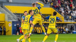 Momentka zo zápasu Košice - Trenčín.