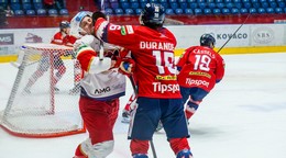 Momentka zo zápasu Zvolen - Liptovský Mikuláš.