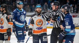 Momentka z piateho zápasu Nitra - Michalovce.