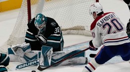 Juraj Slafkovský proti San Jose.