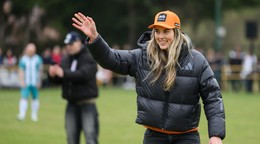 Petra Vlhová na zápase Poniky - Braväcovo v VII. lige ObFZ Banská Bystrica.