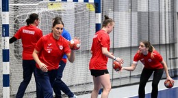 Slovenské hádzanárky trénujú na zraze v Michalovciach v pondelok 2. marca 2026.