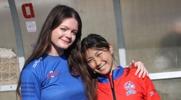 Vpravo nová posila Partizánu Bardejov Misha Koyari.