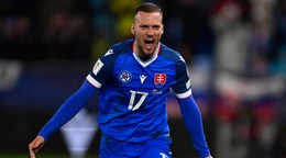 Lukáš Haraslín v zápase Slovensko - Kosovo