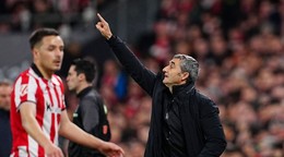 Tréner Ernesto Valverde.