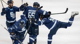 Gólová radosť hráčov Slovana