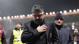 Na snímke tréner Talianska Gennaro Gattuso reaguje po prehre vo finalovom zápase európskej baráže MS 2026.