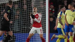 Gabriel Martinelli počas zápasu so Southamptonom.