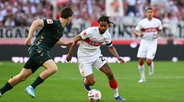 Fotka zo zápasu VfB Stuttgart – Werder Brémy.
