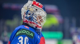 Adam Gajan na MS v hokeji 2026.