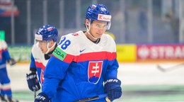 Martin Chromiak (Slovensko) pred zápasom základnej B-skupiny Švédsko - Slovensko.