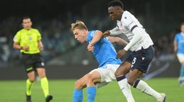 Momentka zo zápasu Neapol - Bologna