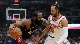 Momentka zo zápasu Cleveland Cavaliers - New York Knicks.