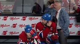 Ivan Demidov, Nick Suzuki a Martin St. Louis.
