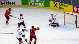 Fotka zo zápasu Maďarsko - Veľká Británia na MS v hokeji 2026.