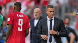 Tréner Jesse Marsch počas zápasu Kanada - Bosna a Hercegovina na MS vo futbale 2026.