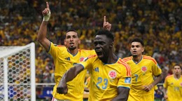 Daniel Muňoz (2) oslavuje gól do siete DR Kongo na MS vo futbale 2026.