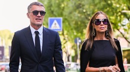 Paolo Maldini so svojou manželkou Adrianou Fossou.