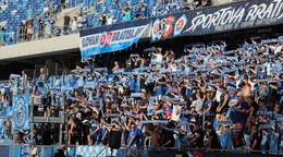 Fanúšikovia ŠK Slovan Bratislava.