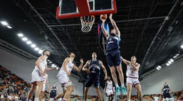 Momentka zo zápasu Slovensko - Bulharsko v rámci baSKet Summer Challenge 2026. 