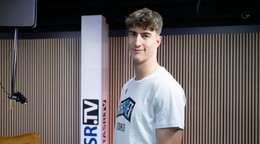 Basketbalista Sebastian Rančík pózuje.