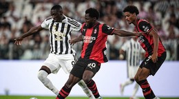 Momentka zo zápasu Juventus - AC Miláno.