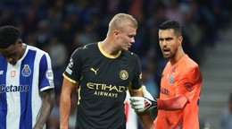 Erling Haaland proti Portu.